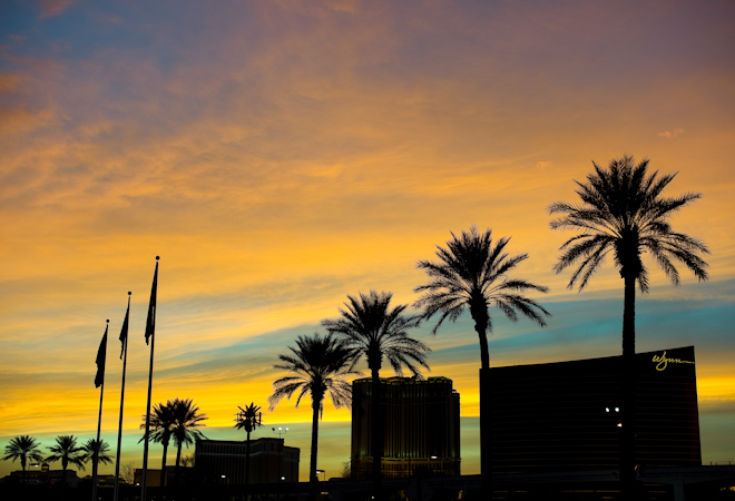 Vegas Sunset from Las Vegas Convention Center