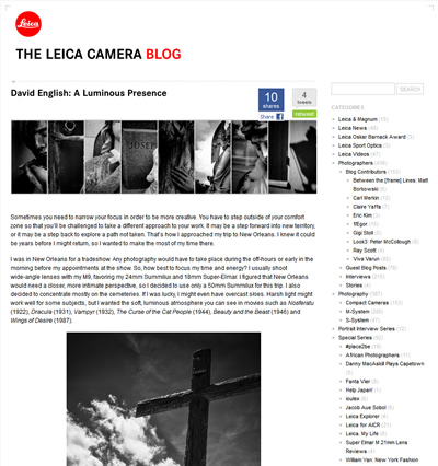 Leica Camera Blog Guest Post