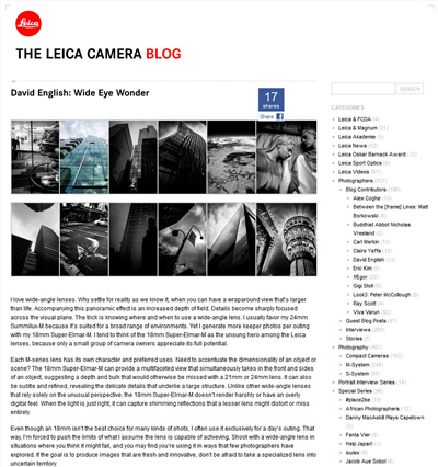 Leica Camera Blog Guest Post