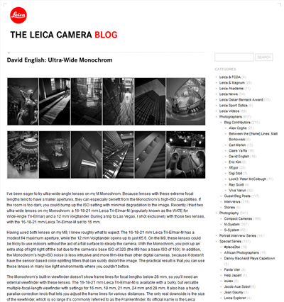 Leica Camera Blog Guest Post