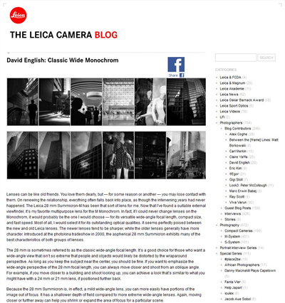 Leica Camera Blog Guest Post