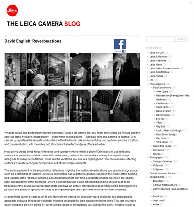 Leica Camera Blog Guest Post