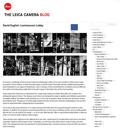 Leica Camera Blog Guest Post