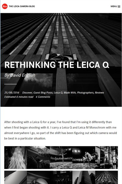 Leica Camera Blog Guest Post