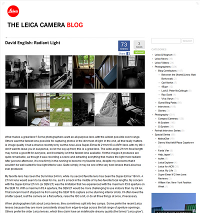 Leica Camera Blog Guest Post